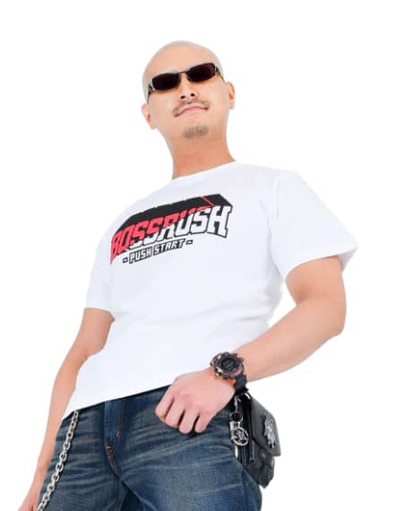BOSSRUSH　ロゴ TシャツA　白商品